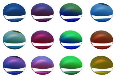 Web küresel düğme. Düğme için Web sitesi veya uygulama - illüstrasyon