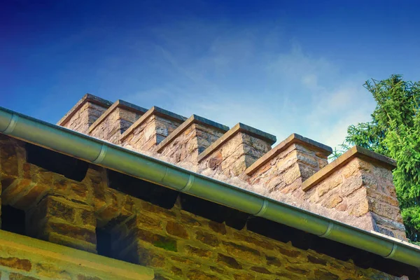 Detail House Stepped Gable — Stock Photo, Image