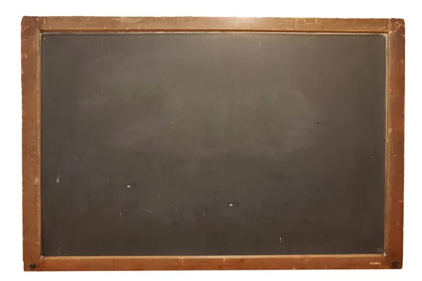大きな学校では黒板を空白 コピー領域を持つ独自のメッセージを書く — ストック写真