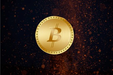 Altın Bitcoin Dijital Para Birimi, Fütürist Dijital Para, Dünya Ağ Teknolojisi,