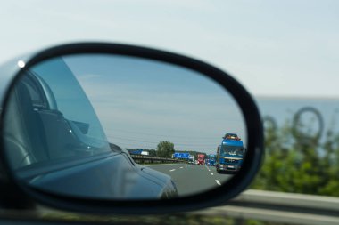 A2 otoyolunun ve Scholven Kömür Santrali görünümü. 