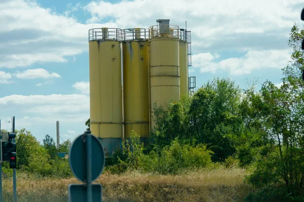 Mixer or silo plant — Stock Photo, Image