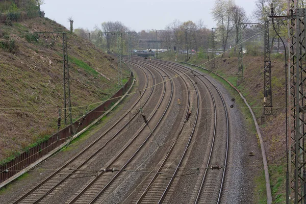 Demiryolu tren istasyonunda — Stok fotoğraf