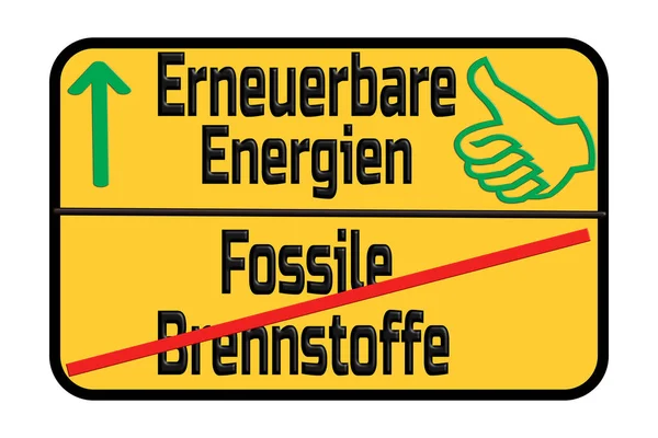 Verkehrsschild Mit Den Deutschen Wörtern Für Klimaschutz Und Co2 Emissionen — Stockfoto