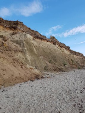 Darss Zingst Fischland yakınlarındaki Baltık Denizi 'nde uçurum