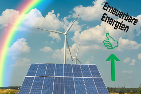 Énergie Verte Durable Générateurs Éoliennes Électriques Lever Soleil — Photo
