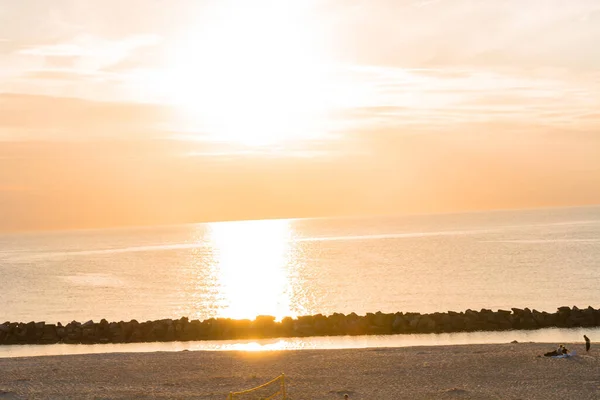 Sonnenuntergang Strand Der Ostsee — Stockfoto