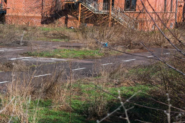 Alter Verkehrsübungsplatz Oder Verkehrsgarten Roßlau — Stockfoto