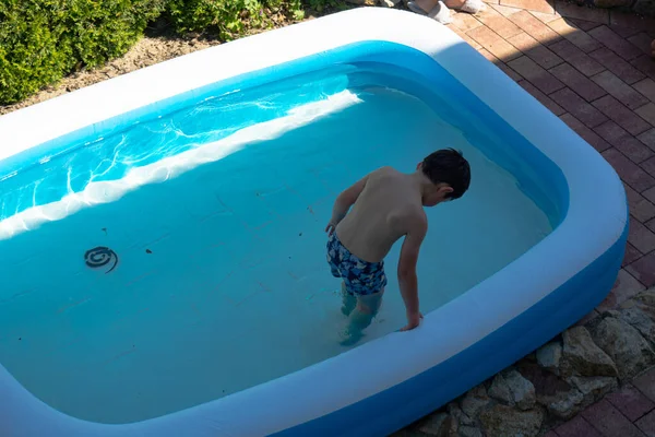 Sommer Und Schwimmaktivitäten Für Glückliche Kinder Pool — Stockfoto