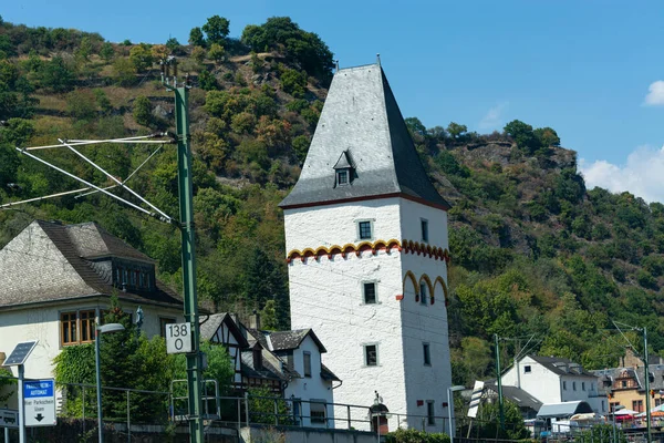 Inträde Till Bacherach Rhein Inträde Till Goar Och Rheinboellen Rhein — Stockfoto