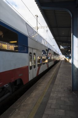 Şehirdeki tren istasyonu.