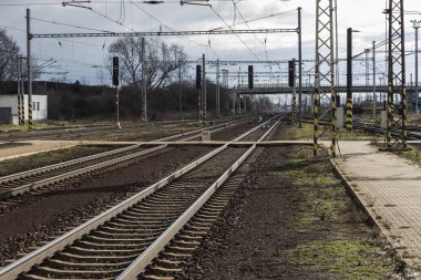 Şehirdeki tren istasyonu.
