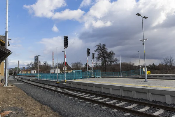 Estación de tren de la ciudad — Foto de Stock