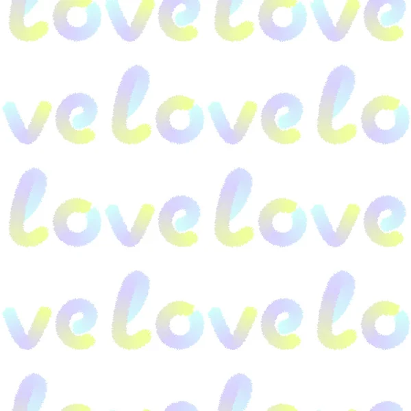 Seamless pattern with lettering for decoration on Valentine 's da — стоковый вектор