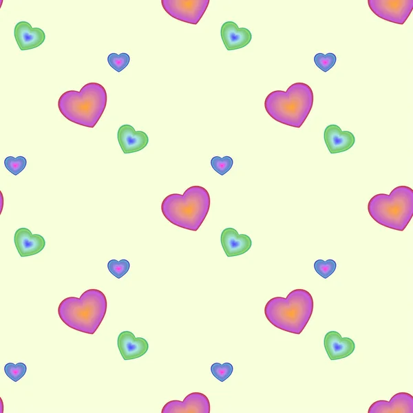 Seamless pattern with red heart for decoration on Valentine 's da — стоковый вектор