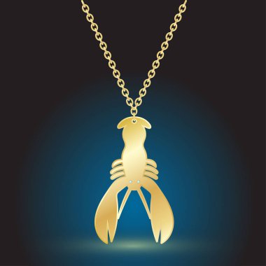 arka ışık ile koyu arka plan üzerinde altın kolye takı.