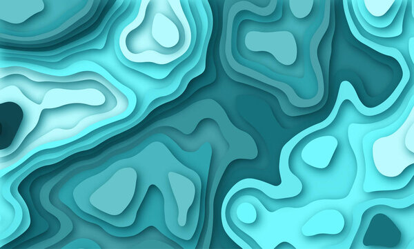 Paper cutout background. Realistic 3d layered smooth objects. Design for branding, advertising with abstract shapes. Modern background for covers, invitations, posters, banners, flyers, placards.