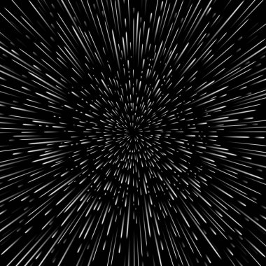 Vektör arka plan açık alan Star eğebilir veya hiper uzaya seyahat ile. Büyük patlama illüstrasyon.