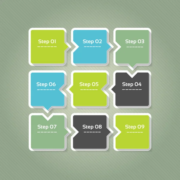 Fondo Progreso Vectorial Plantilla Para Diagrama Gráfico Presentación Gráfico Concepto — Vector de stock