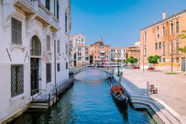 Güzel Venedik caddesi yaz günü, İtalya Venedik