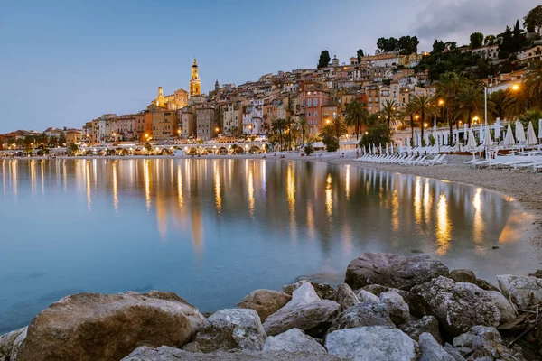 Menton France,Cote d Azur France, View on old part of Menton, Provence-Alpes-Cote dAzur, France — Stock Photo, Image