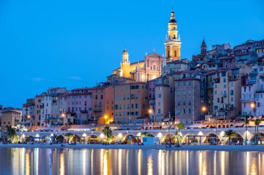 Menton France, Cote d Azur France, Menton 'un eski kısmı, Provence-Alpes-Cote dAzur, Fransa