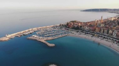 Menton Fransa renkli şehir Mantonu, Provence-Alpes-Cote dAzur, Fransa