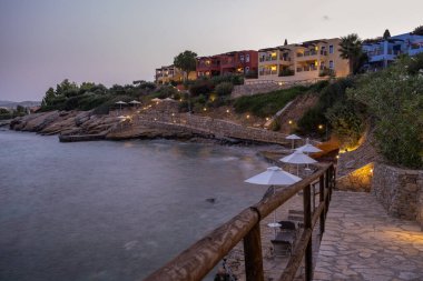 Girit Yunanistan ve Candia park köyü Girit 'te lüks bir tatil köyü