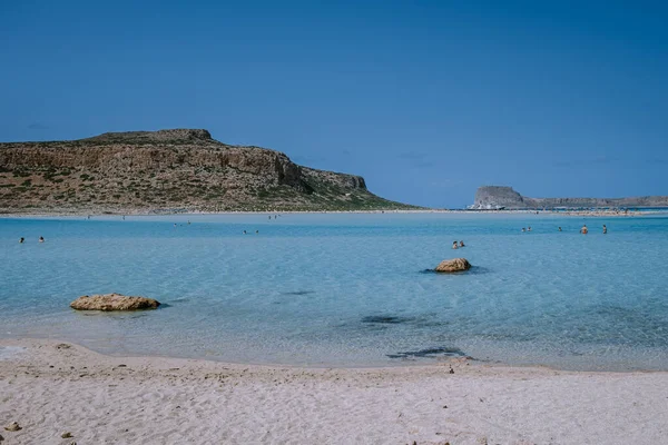 Balos Beach Cret Greece, Balos beach is on of the most beautiful beaches in Greece at the Greek Island — Stock Photo, Image