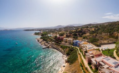 Girit Yunanistan ve Candia park köyü Girit 'te lüks bir tatil köyü