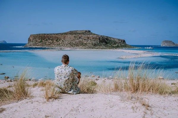 Playa de Balos Creta Grecia, la playa de Balos se encuentra en una de las playas más bellas de Grecia en la isla griega —  Fotos de Stock