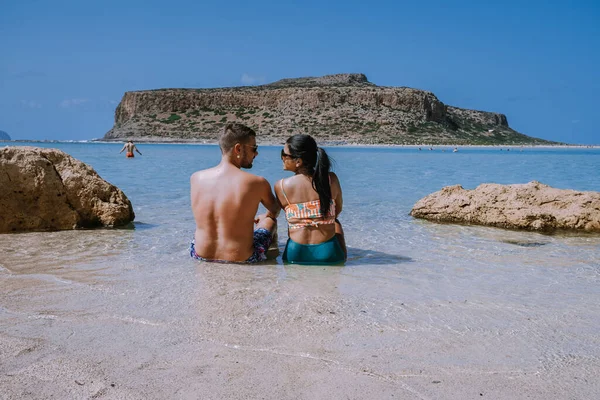 Balos Beach Cret Grecia, Balos beach è una delle spiagge più belle della Grecia all'isola greca — Foto Stock