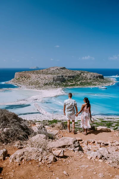 Playa de Balos Creta Grecia, la playa de Balos se encuentra en una de las playas más bellas de Grecia en la isla griega —  Fotos de Stock