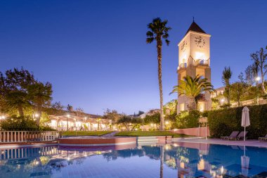 Girit Yunanistan ve Candia park köyü Girit 'te lüks bir tatil köyü