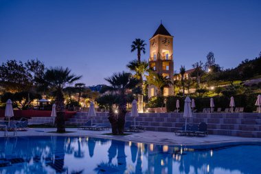 Girit Yunanistan ve Candia park köyü Girit 'te lüks bir tatil köyü