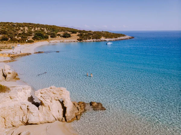 Playa tropical de Voulisma, Istron, Creta, Grecia —  Fotos de Stock