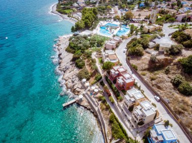 Girit Yunanistan ve Candia park köyü Girit 'te lüks bir tatil köyü