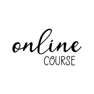 Online rota. Mektup. Mürekkep çizimi. Beyaz arkaplanda izole edilmiş modern fırça kaligrafisi