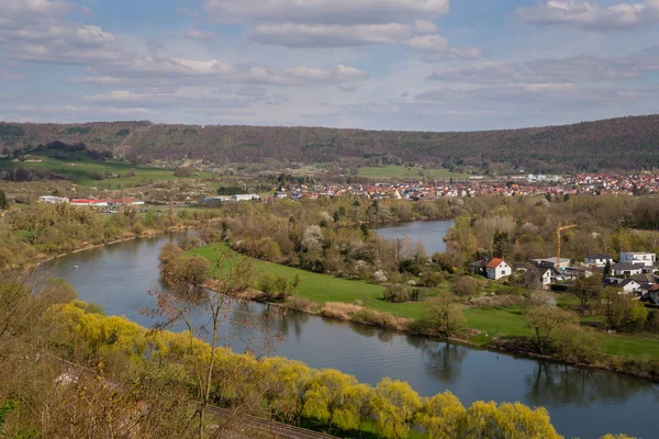 Aussicht Auf Die Stadt Wertheim Main — ストック写真