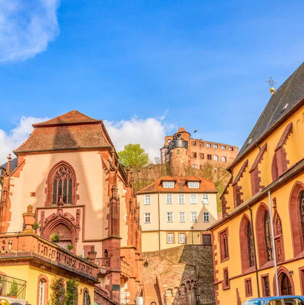 Historische Stadt Altstadt Wertheim Main Und Ihre Sehenswrdigkeit Alte Burg — Foto Stock