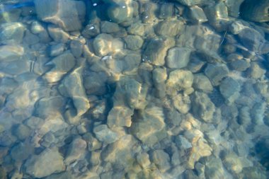 Unter dem Wasser, klares Meer 