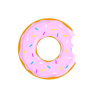 Tatlı çörek cacke beyaz arkasında izole