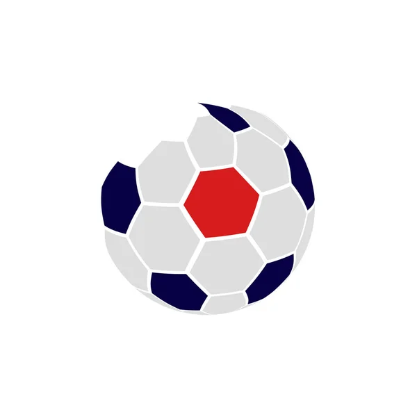 Логотип Футбольного Яча Білому Фоні — стоковий вектор