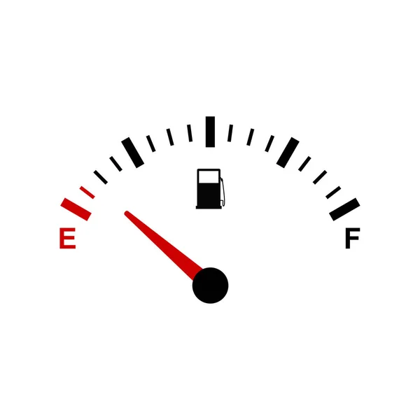 Gaz gauage simgesi isoalted beyaz arka
