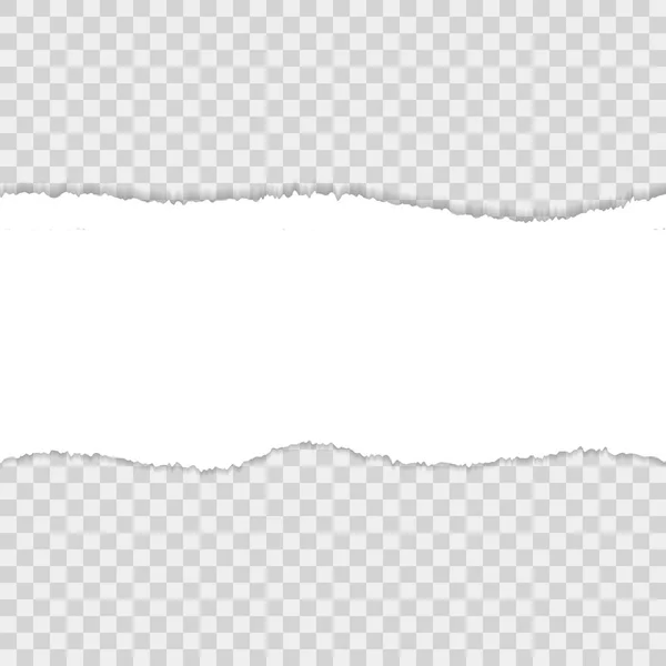 Рваная Бумага Порванная Лента Векторная Изоляция — стоковый вектор