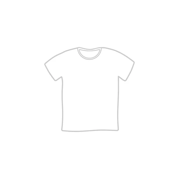 Shirt Pictogram Teken Lijn Wtyle Vector — Stockvector