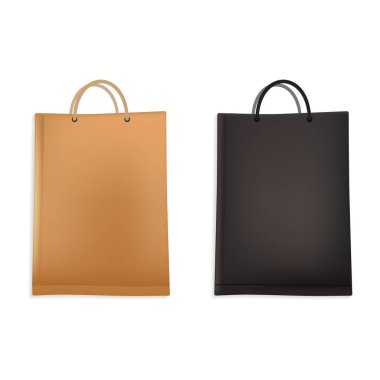 Kağıt paket gölge ile alay. Vektör