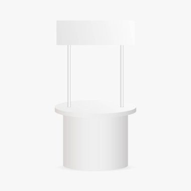 Promosyon sayacı gölge ile alay. Vektör