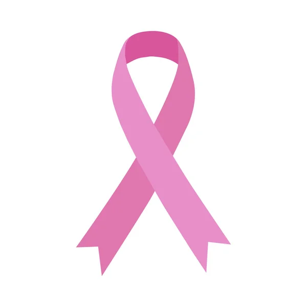 Рожева Стрічка Рак Молочної Залози Медична Концепція Векторні — стоковий вектор