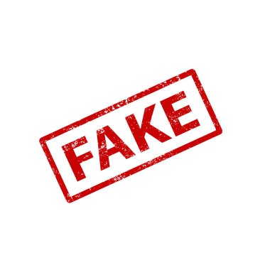 Sahte stramp işareti arka simgesi. Vektör eps10